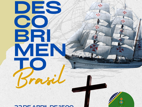 Imagem decorativa em alusão ao Descobrimento do Brasil