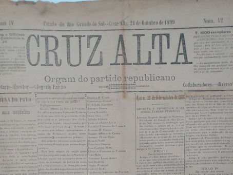 Cruz Alta - Orgam do partido republicano. Edição 42, Anno IV, de 21 de Outubro de 1899