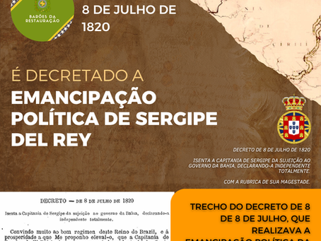 Imagem ilustrativa, relembrando o decreto que emancipou Sergipe.