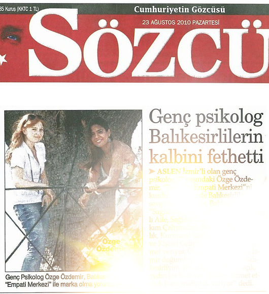 Klinik Psikolog Özge Özdemir Köz – Sözcü Röportajı