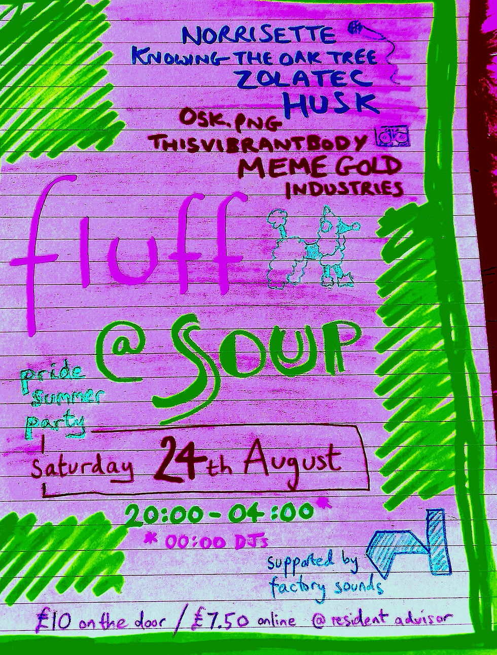 FLUFF @ Soup on 24th August 2024