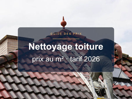Nettoyage toiture prix au m² : tarifs 2026