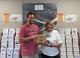 Broc and Pat Neff. Volunteer of the Year BCHS