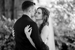 classic black and white wedding photo
