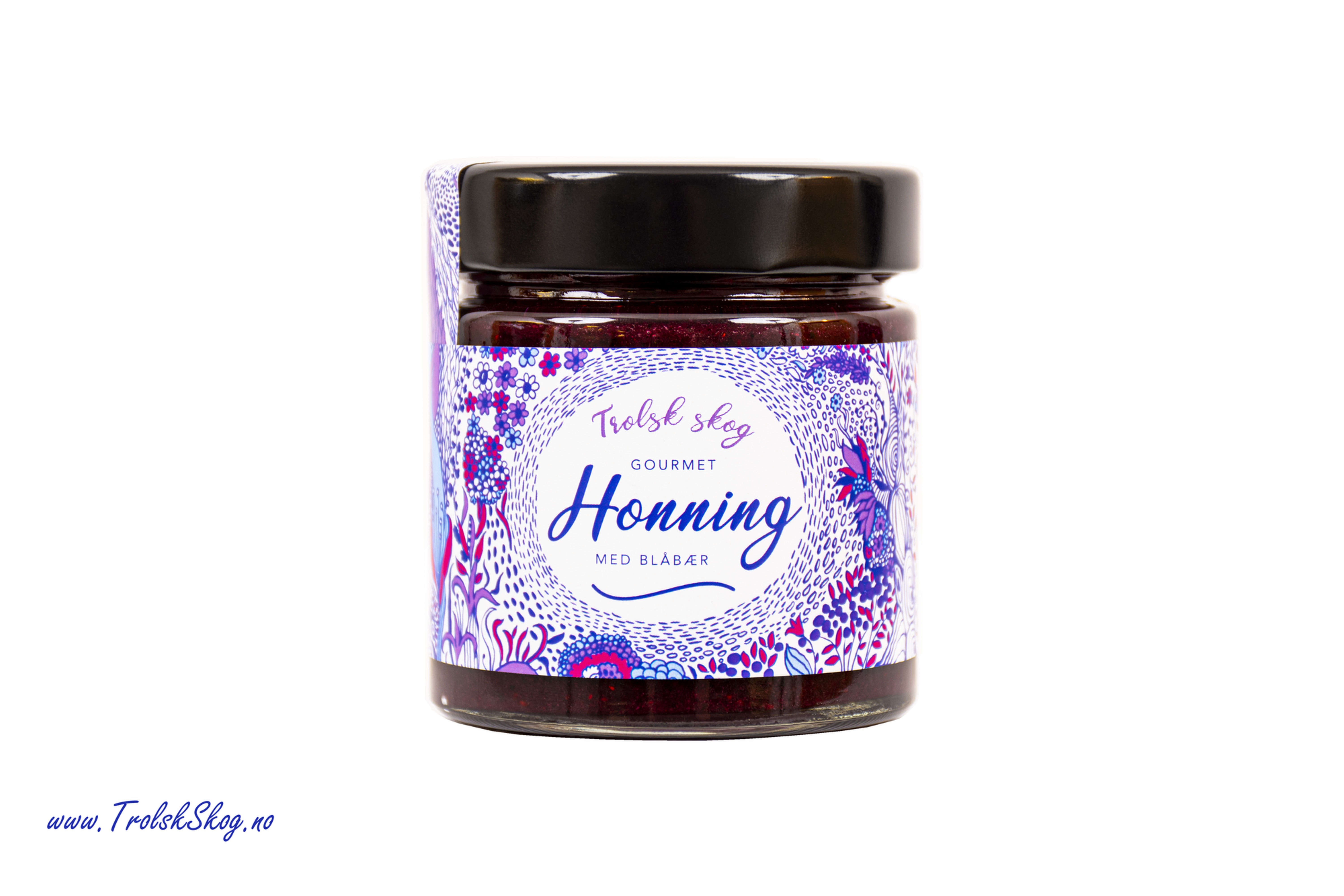 Trolsk Skog Gourmet Honning med Blåbær