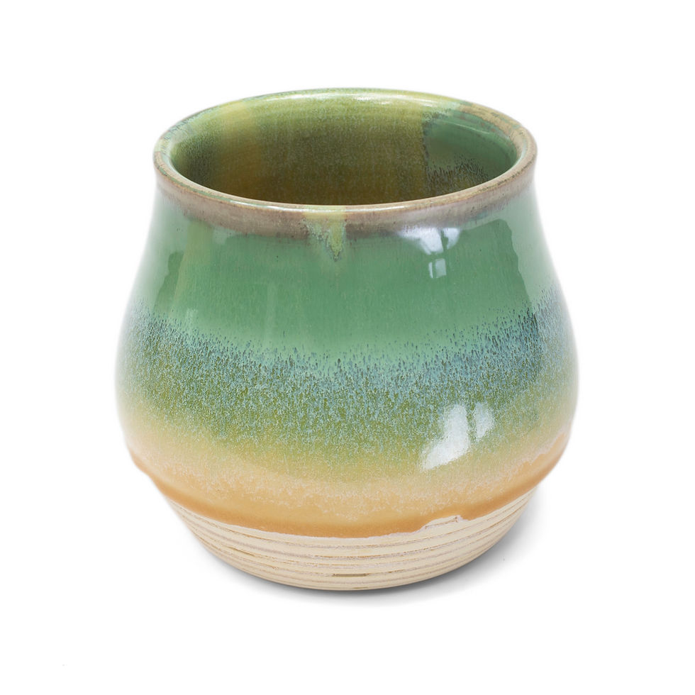 Thumbnail: Anne Saker Green and Tan Vase