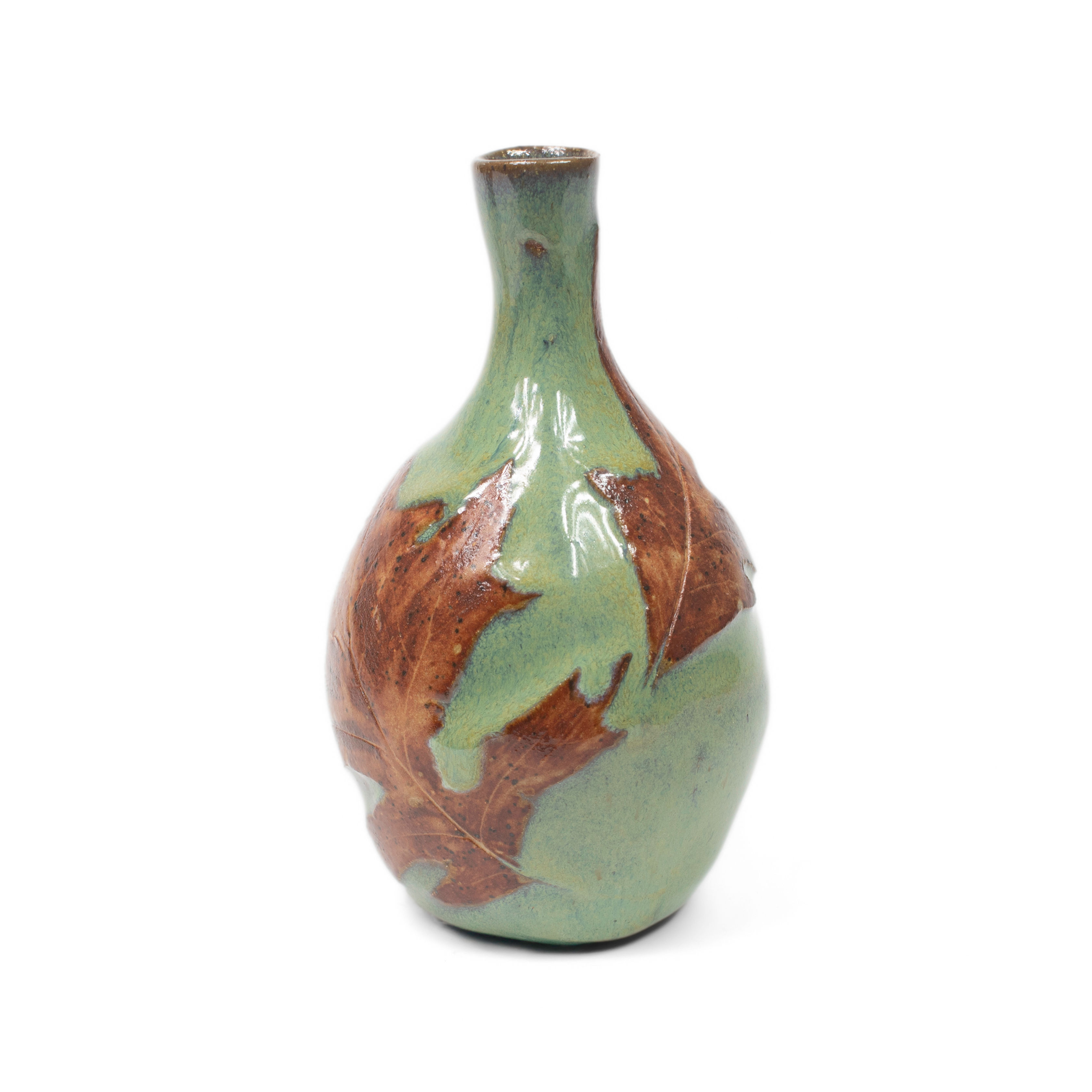 Libbey Brown, Fall Leaf Vase 1