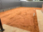 Levelled backyard