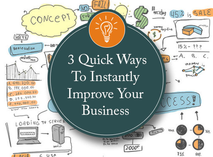 Improve Immediate 3 Quick Ways To Instantly Improve Your Business