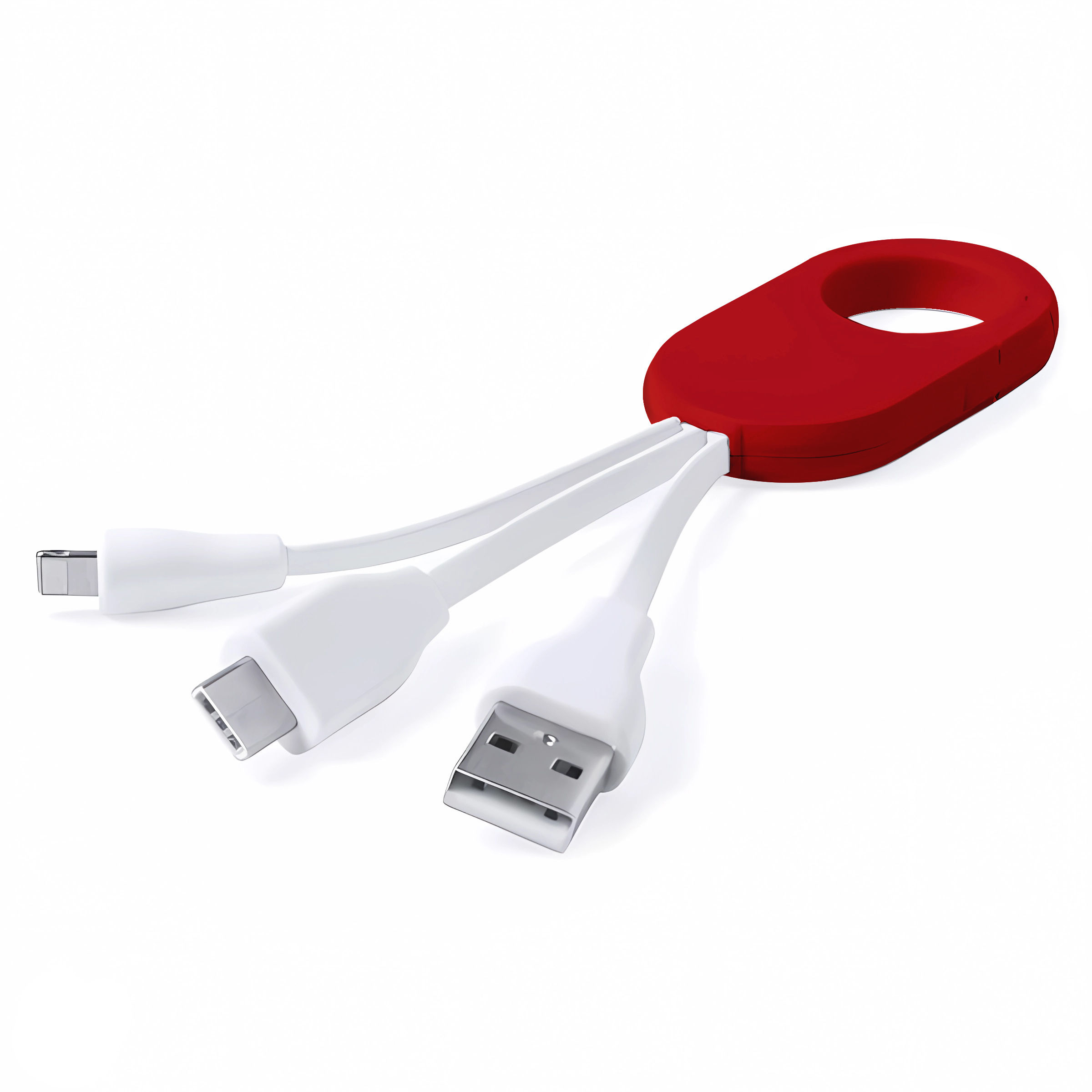 Cable Conector Multicargador T55 - Rojo