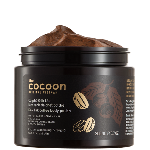 Cà phê Đắk Lắk làm sạch da chết cơ thể Cocoon