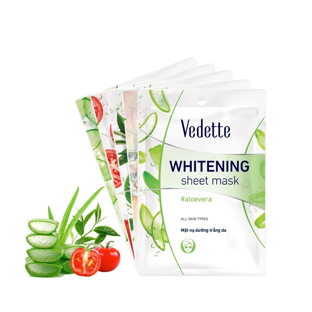 Mặt nạ giấy trắng da Vedette