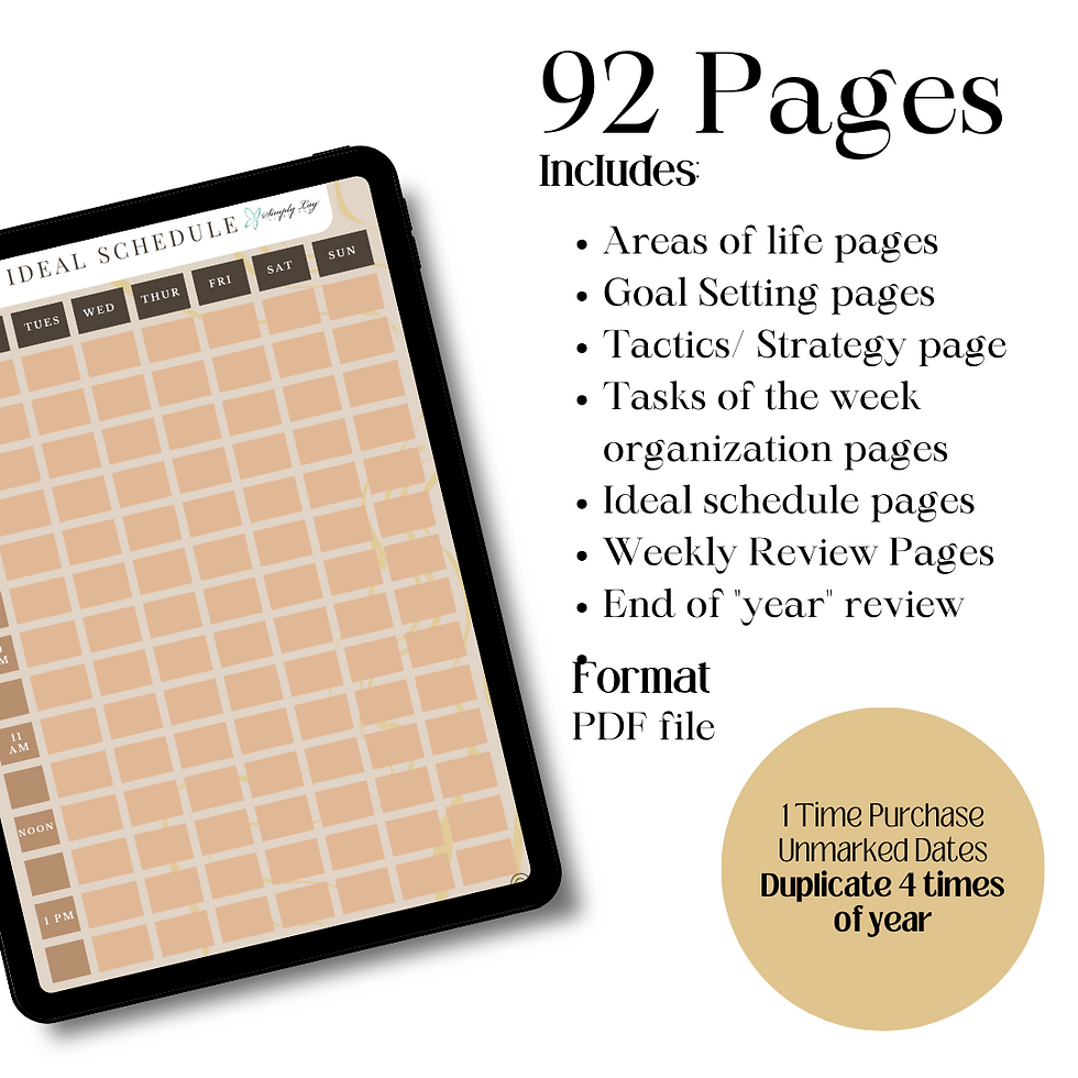 Thumbnail: Neutral Vision to Reality 12 Week Planner