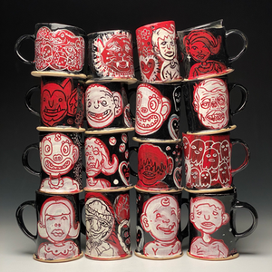Slab Cups with Drawings