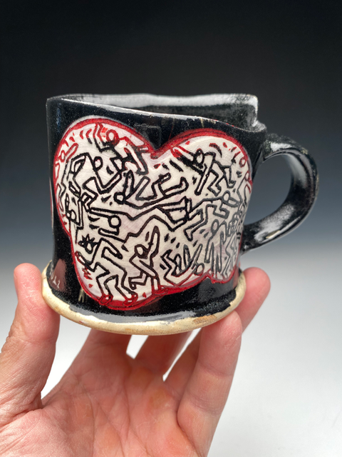Slab Cup with Drawings