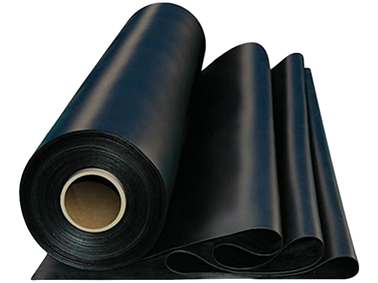Rubber roof membrane