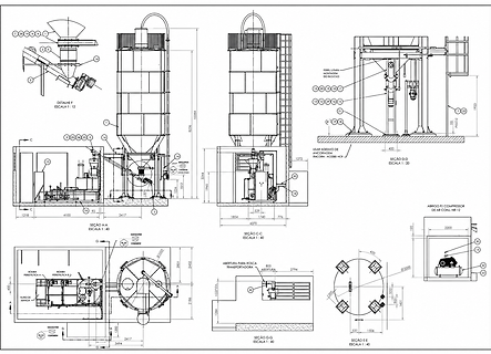 LAYOUT EXECUTIVO SKID DOSAGEM DE CARVÃO
