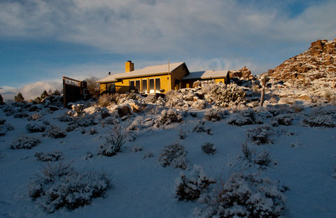 Another Angle of the Snowy Home