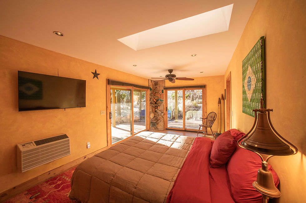 Colorful West Bedroom Oasis