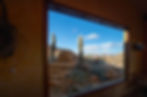 Expansive Window Framing Desert Vistas
