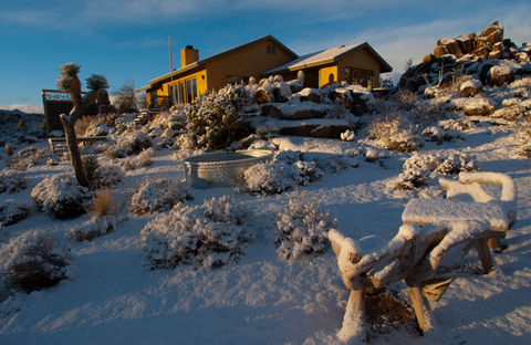 Winter View of the House