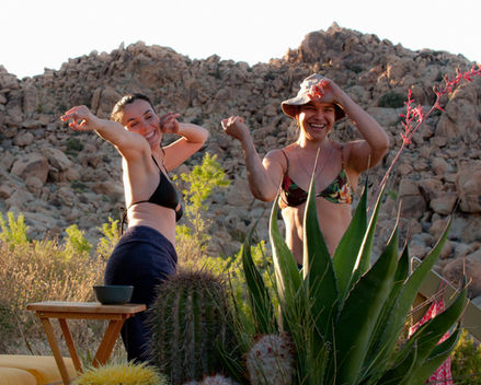 Sunset Dance Moments with Friends