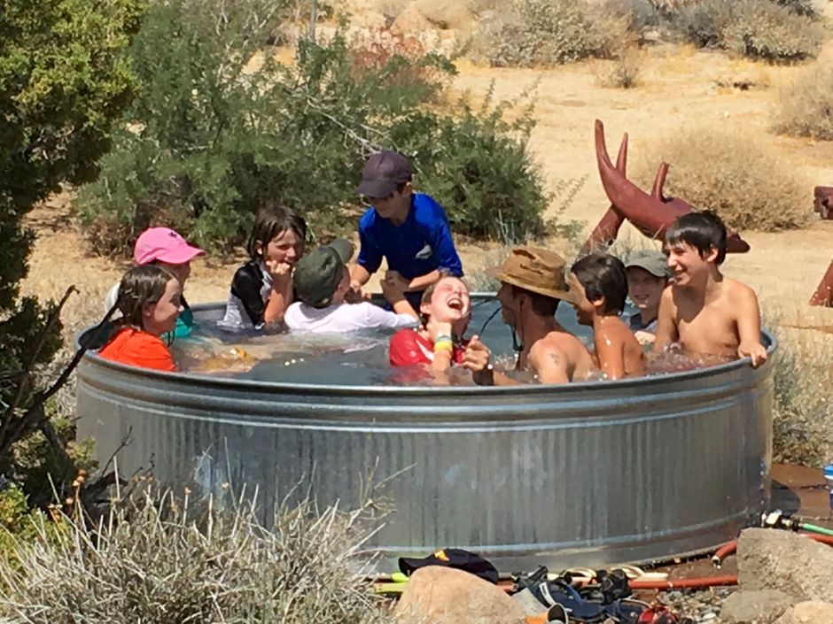 Splashing in the Cowboy Spa