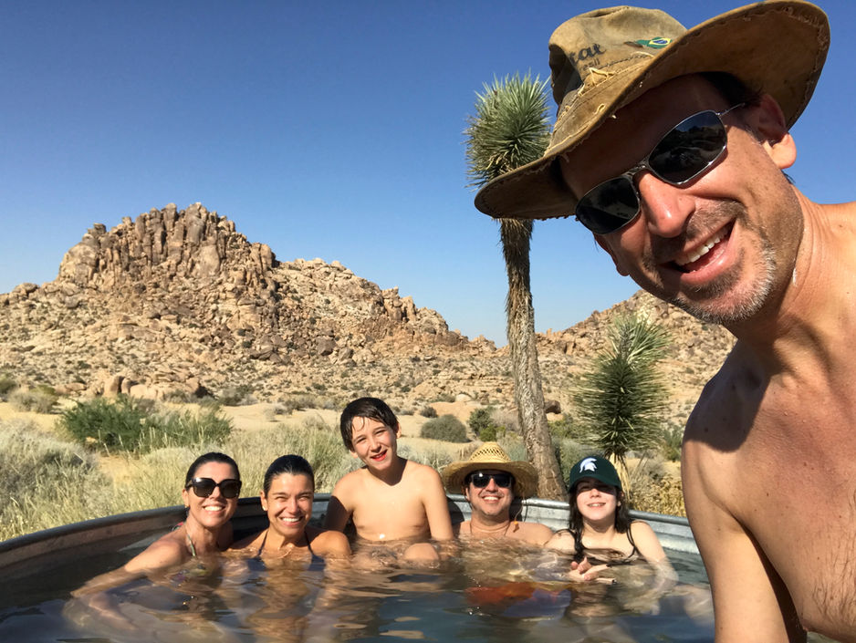 Family Selfie in the Cowboy Spa