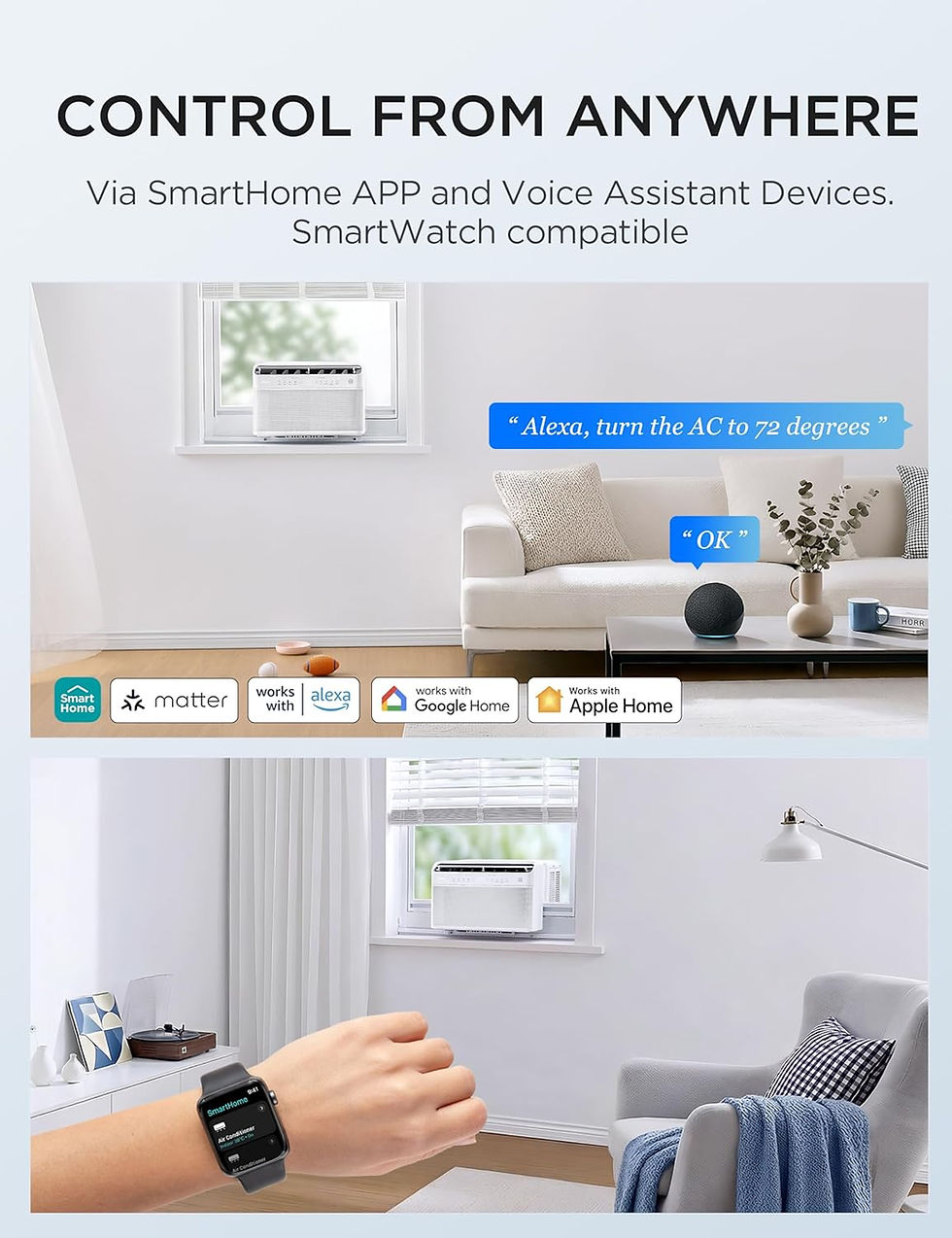 Thumbnail: Midea 8,000 BTU U Shaped Smart Inverter Window Air Conditioner