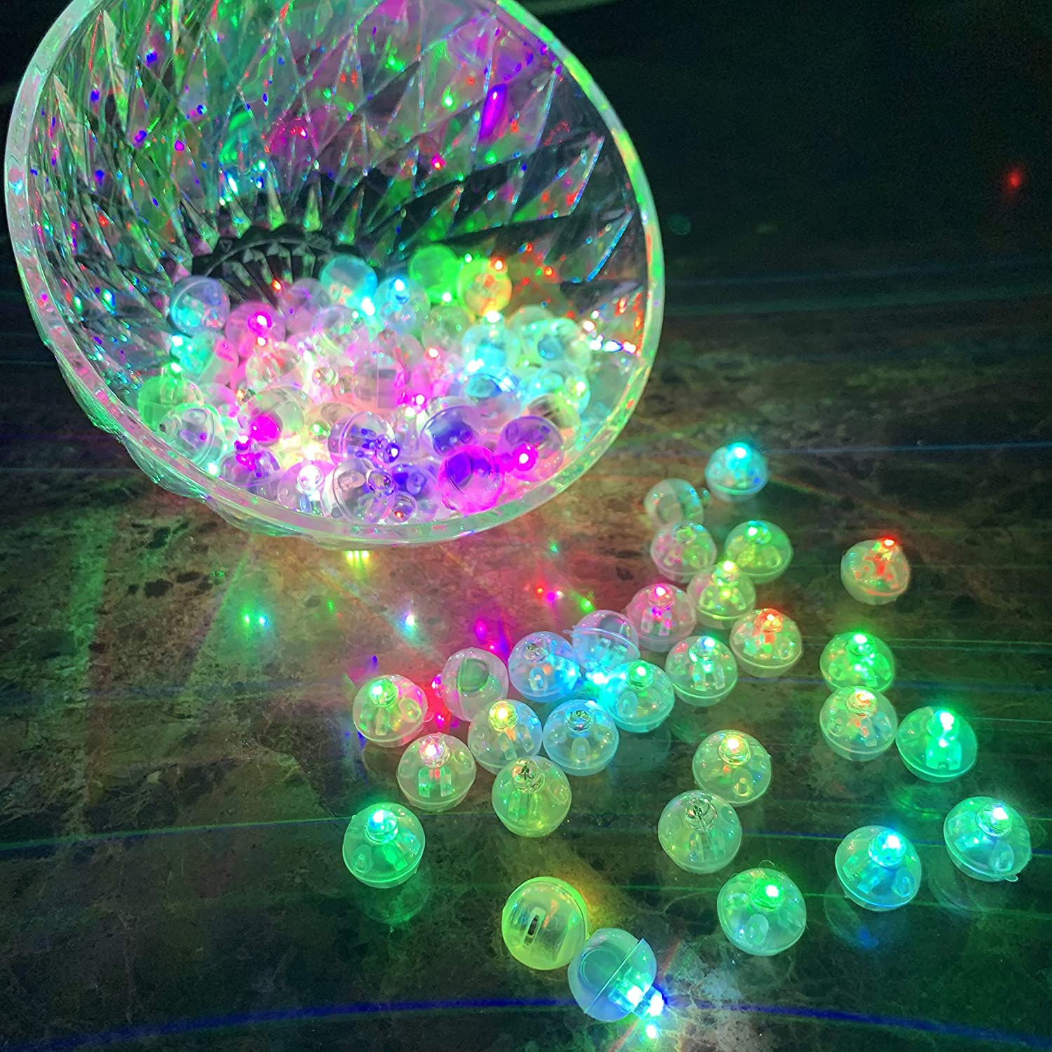 Round LED light up small ball waterproof for parties