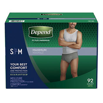 Depend pull up underwear incontinence