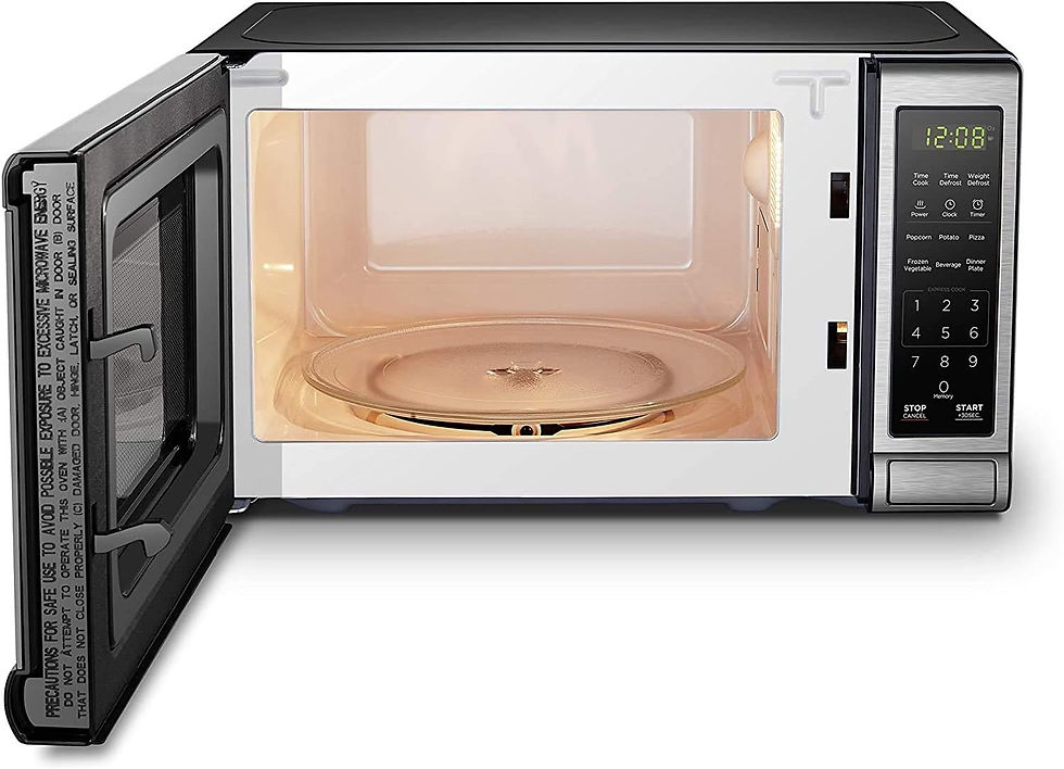 Thumbnail: BLACK+DECKER EM720CB7 Digital Microwave Oven with Turntable Push-Button Door