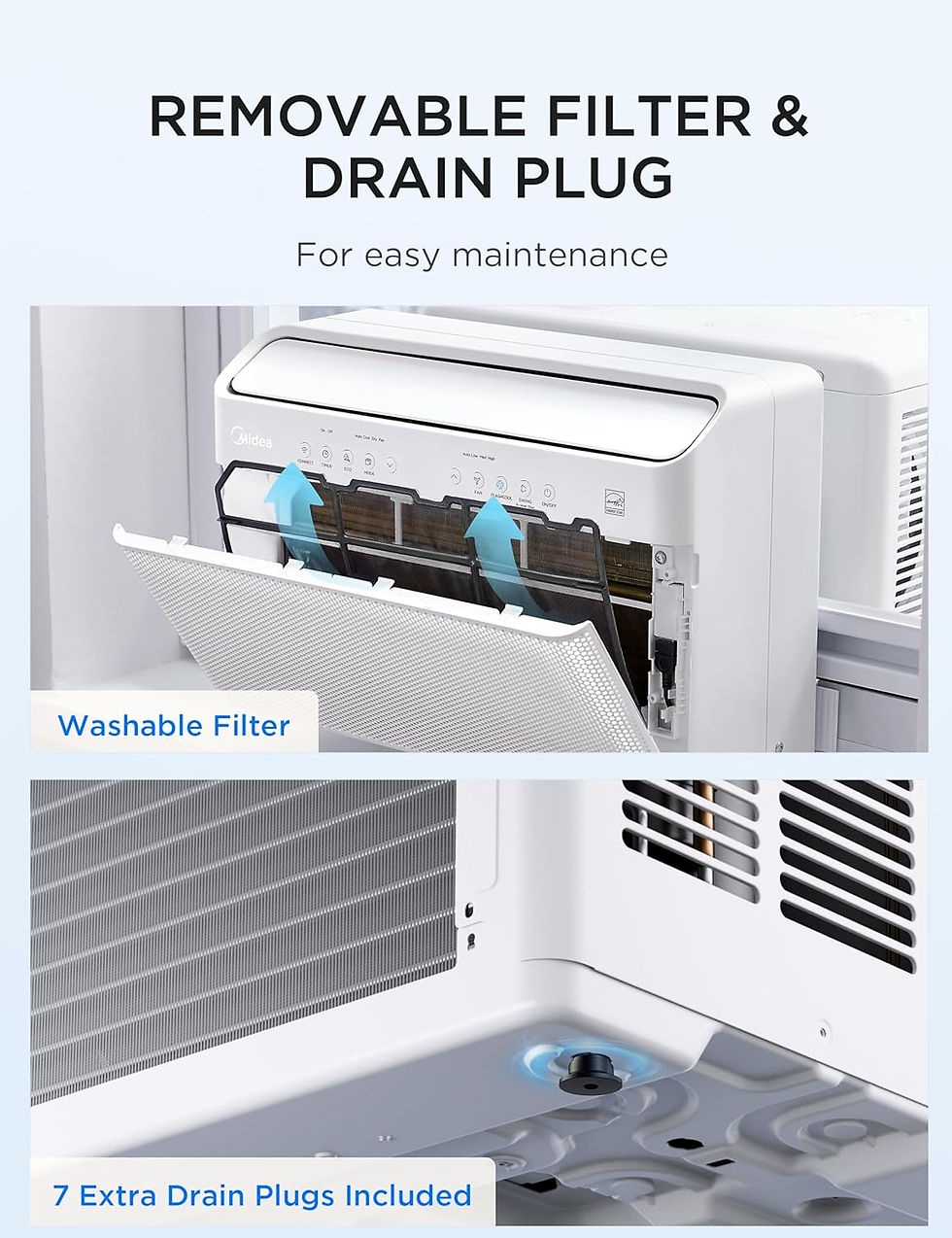 Thumbnail: Midea 8,000 BTU U Shaped Smart Inverter Window Air Conditioner