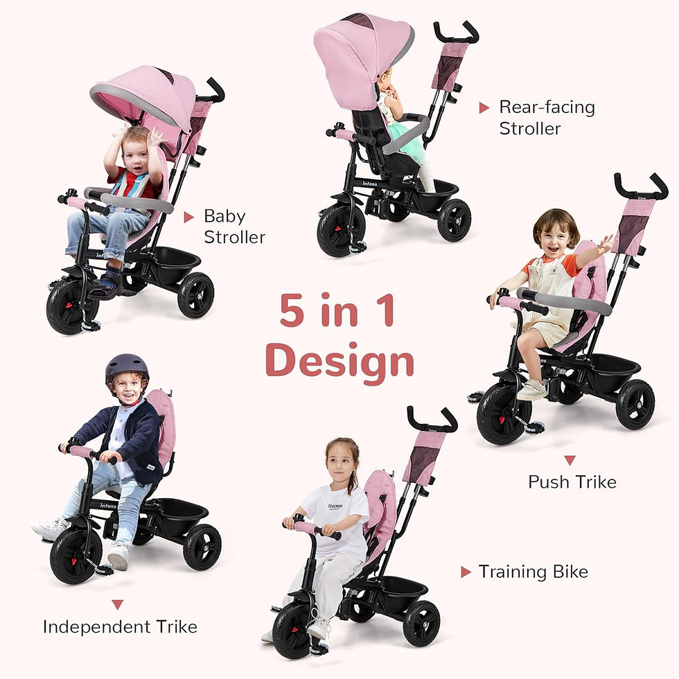 Thumbnail: Toddler bike tricycle Pink