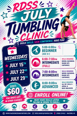 RDSS July Tumbling Clinic