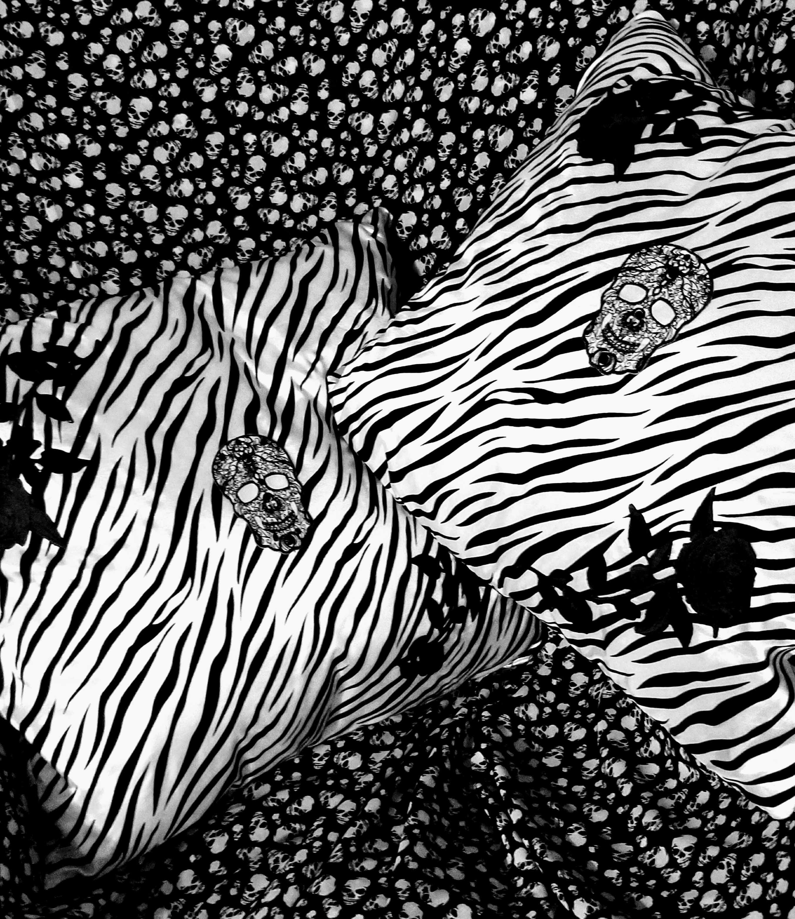Custom made skull throw pillows
