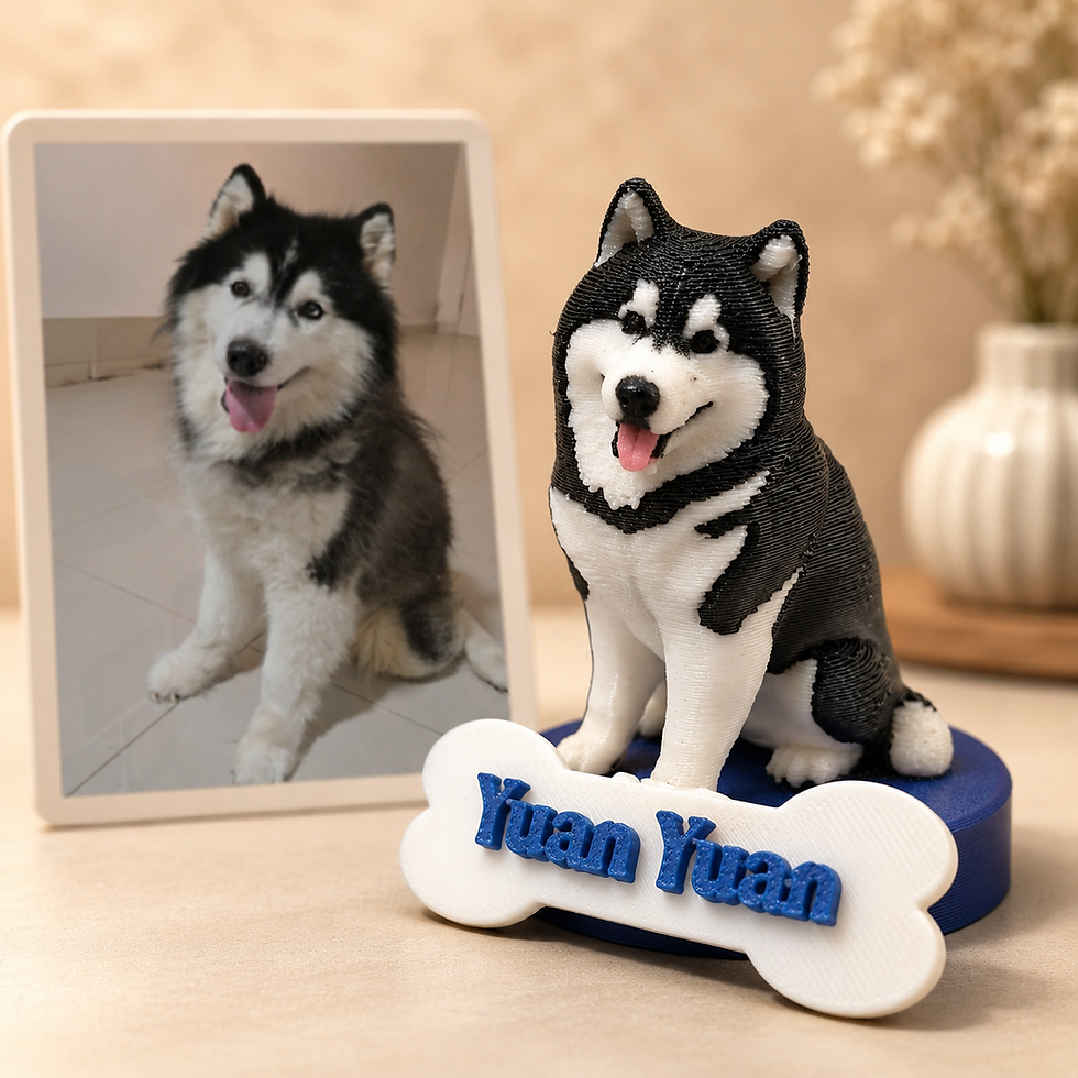 Pet Figurine from Photo, Pet Memorial Figurine, Personalised Dog Figurine