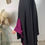 Thumbnail: KHIMAR MAXI A FENTE NOIR 