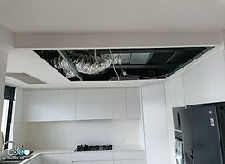 Kitchen ceiling BEFORE Freshwater Aprtments NEW FARM