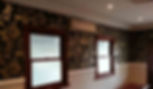 Luxury vinyl wallpaper installation on upper walls - Bulimba
