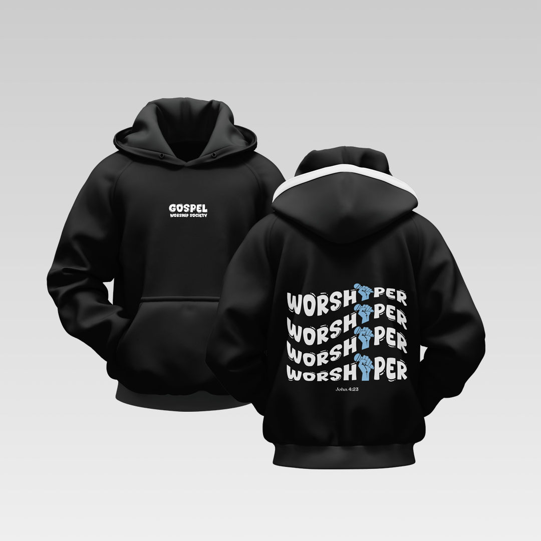 Worshiper hoodie black