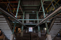 escaliers et tuyaux