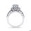Thumbnail: 14kt Halo Moissanite Engagement Ring