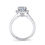 Thumbnail: 14kt Gold Halo Moissanite Engagement Ring