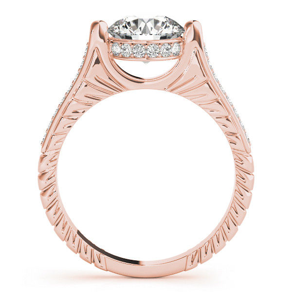 Thumbnail: 14kt Gold Art Deco Vintage Style Diamond Engagement Ring.