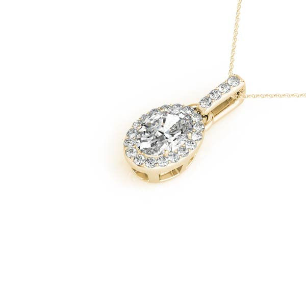 Thumbnail: 14kt Gold Fashion Diamond Necklace
