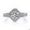 Thumbnail: 14kt Halo Moissanite  Engagement Ring