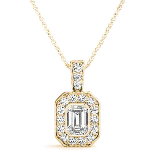 Thumbnail: 14kt Gold Fashion Diamond Necklace
