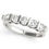 Thumbnail: 14kt Gold Diamond Bar Set Wedding Band