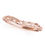 Thumbnail: 14kt Gold Diamond Ladies Curved Wedding